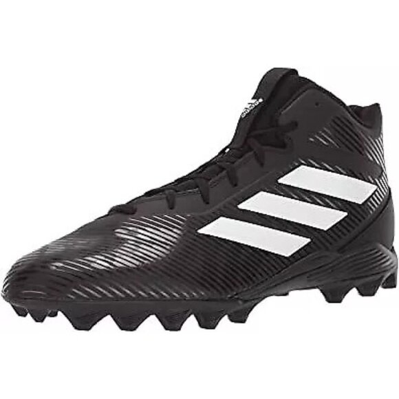 New Adidas Freak Mid MD Football Shoe Adult Size13 Black/White - Picture 2 of 7